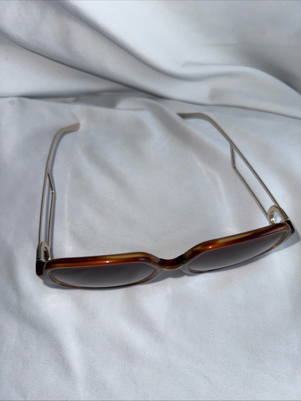 Diff Eyewear Brown Tortoise Gradient Oversized Sunglasses View 2